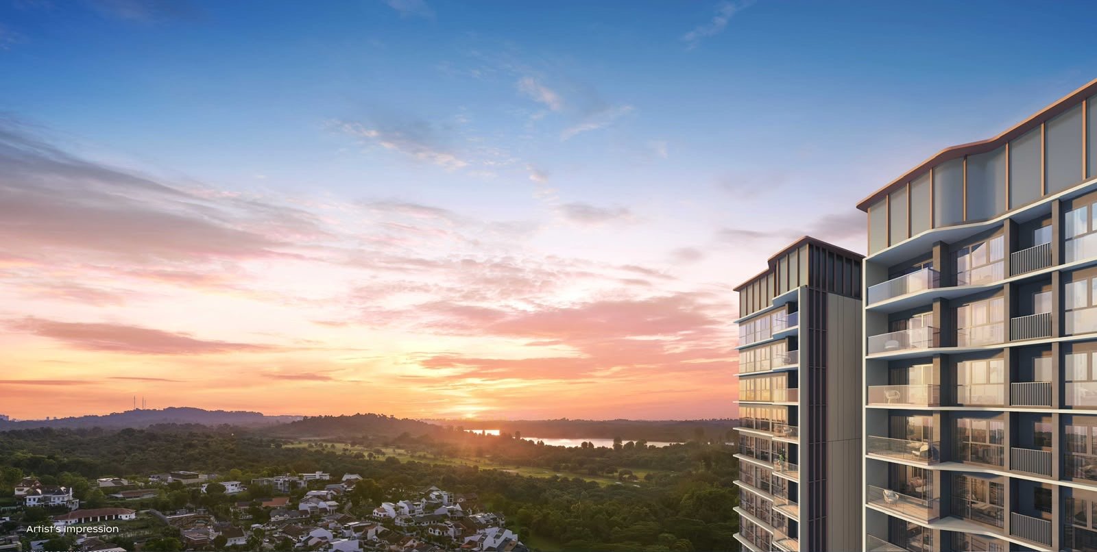 Thomson Reserve west-facing view toward MacRitchie Reservoir